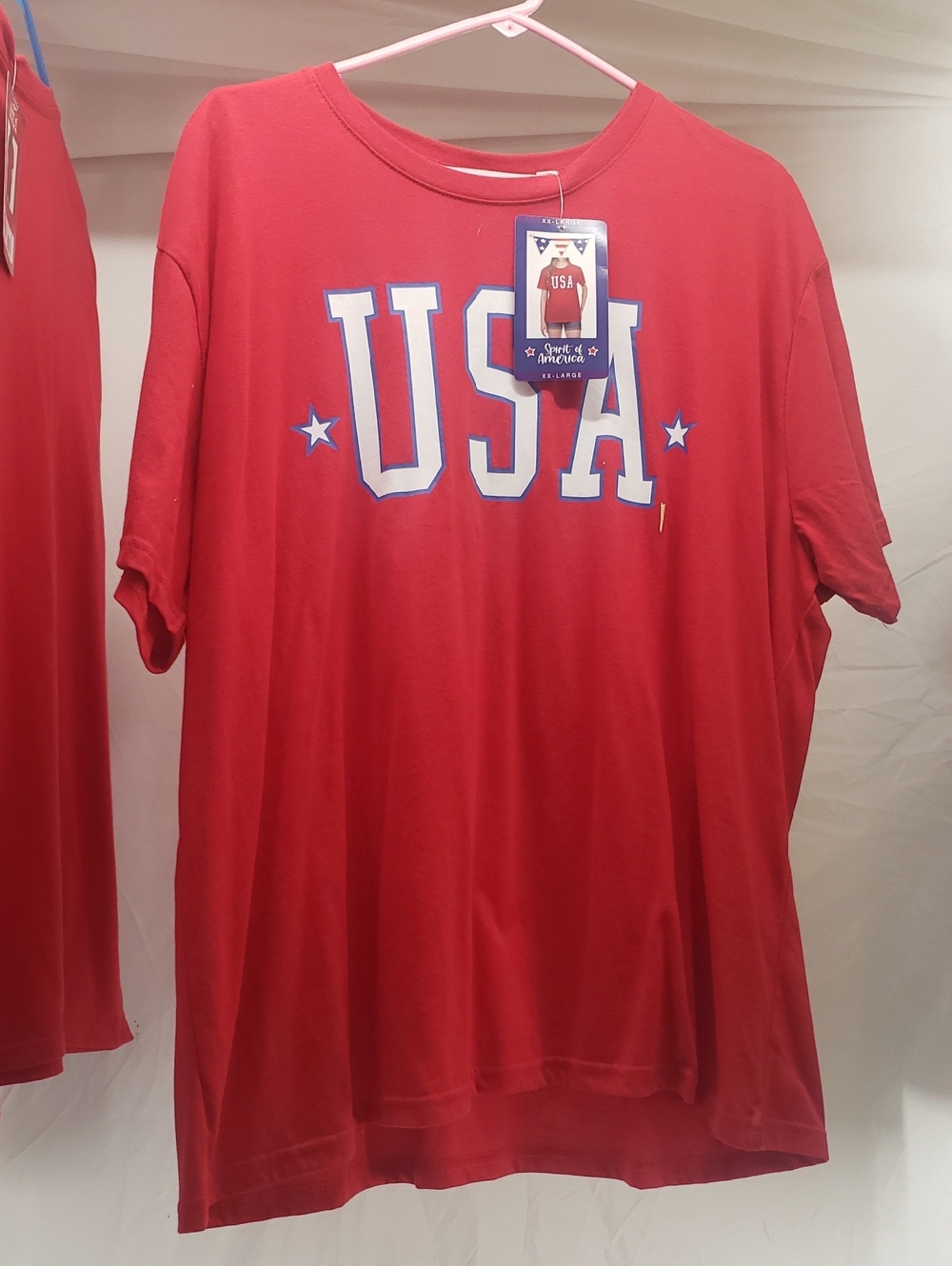 Men's Red USA Graphic Short Sleeve Tee